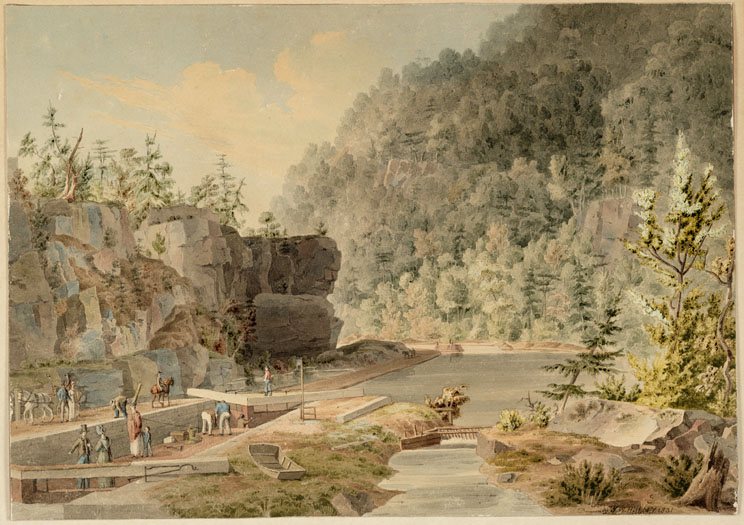 The Erie Canal, by John William Hill