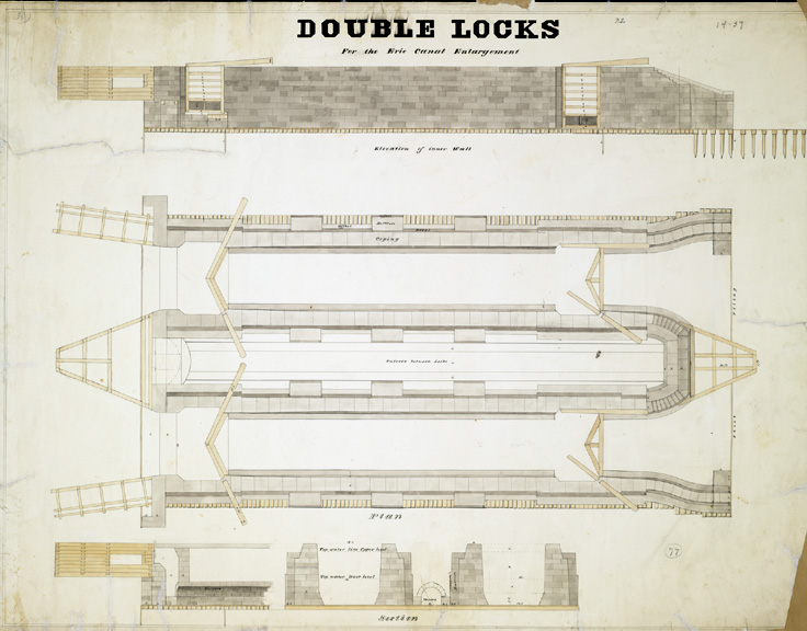 Double Locks for the Erie Canal Enlargement