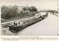 Modern steel canal barges