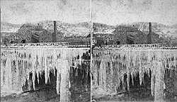 Aqueduct in winter at Little Falls