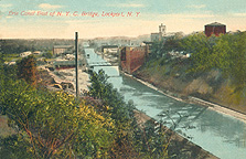Erie Canal East of New York Central Bridge at Lockport, N.Y.