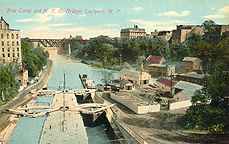Erie Canal and N.Y.C. Bridge, Lockport, N.Y.