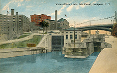View of New Lock, Erie Canal, Lockport, N.Y.