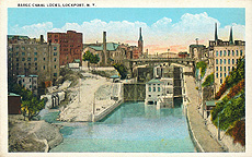 Barge Canal Locks, Lockport, N.Y.