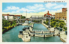 Lockport locks - approximately 1950 - top view