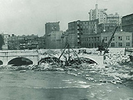 Broad Street Bridge construction, 1922