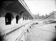 Side view of the Broad Street Bridge, 1924
