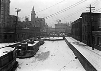 Erie Canal in winter