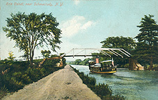Boat in the Erie Canal near Schenectady, N.Y.