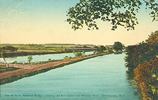 The Erie Canal and Mohawk River, Schenectady, N.Y.