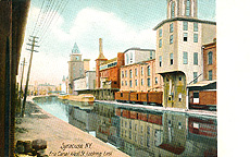 Syracuse, N.Y., Erie Canal West St., Looking East