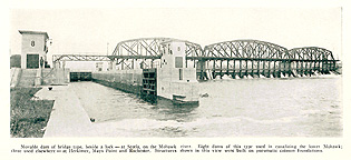 Lock no. 8 and Dam no. 4, at Scotia, N.Y., 1921