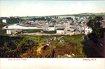 Panoramic view of the Erie Canal, Cohoes, N.Y.