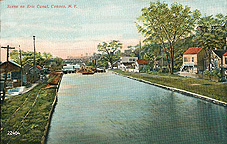 Scene on Erie Canal, Cohoes, N.Y.