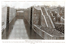 Lock no. 2 construction at Waterford, N.Y.