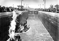 Opening of the Barge Canal at Lock No. 2.