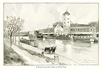 A View of the Erie Canal at West Troy