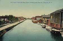 Erie Canal, looking East from Main Street in Canastota, N.Y.