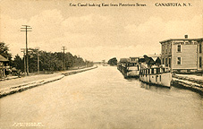 Erie Canal looking East from Peterboro Street, Canastota, N.Y.