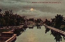 Moonlight on the Erie Canal, East Frankfort, N.Y.