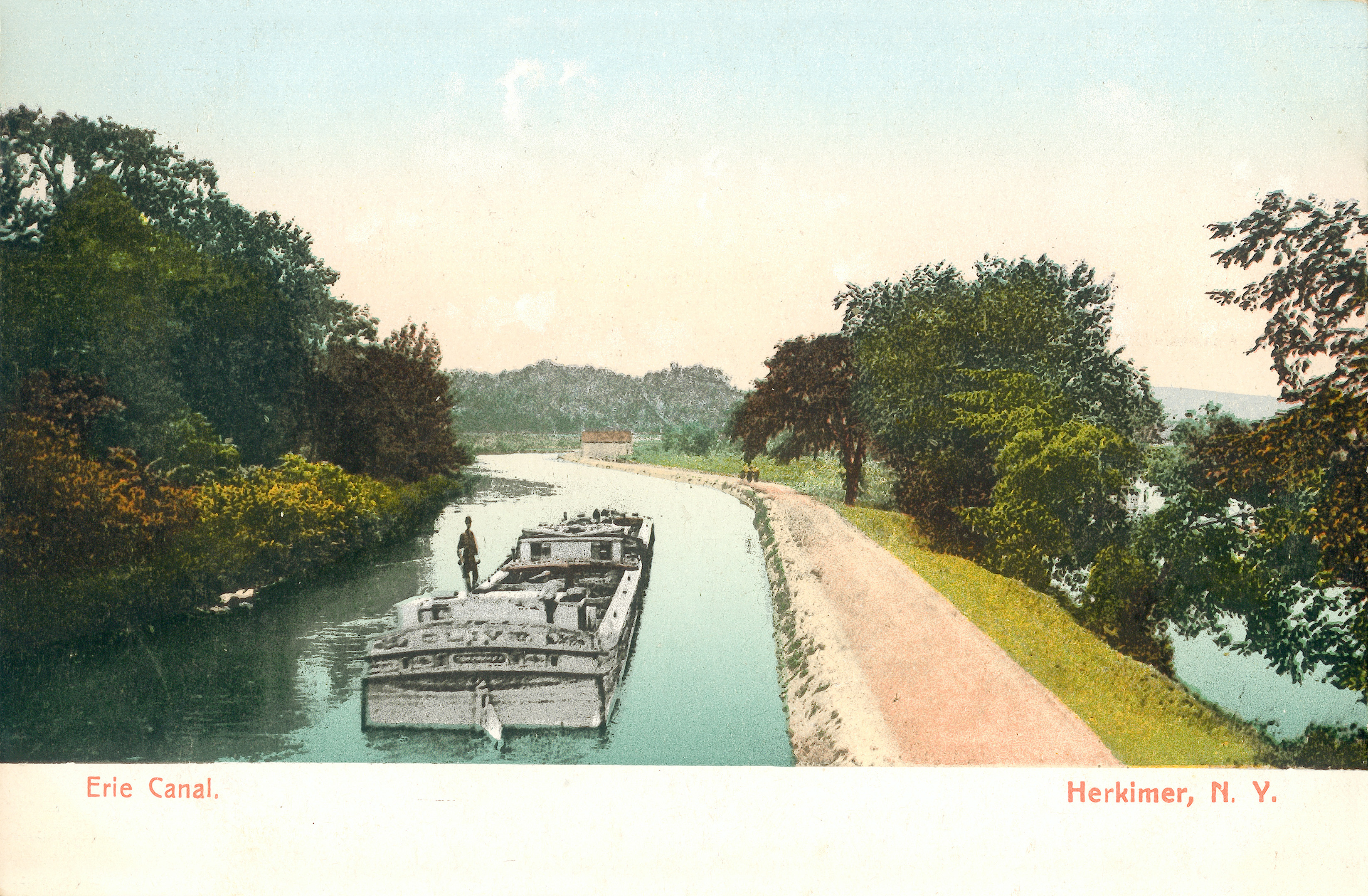 "Erie Canal, Herkimer, N.Y." (A 5784, American News Company, New York) 