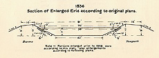 Section of Enlarged Erie according to original plans, 1836