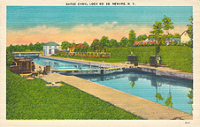 Barge Canal Lock no. 28, Newark, N.Y.