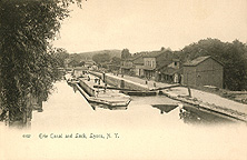 Erie Canal and Lock, Lyons, N.Y.