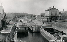 Winter on Canal, Montezuma, N.Y.