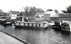 Boats docked in Montezuma, N.Y.
