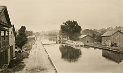 Erie Canal through Port Byron, N.Y.