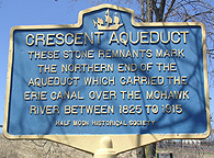 The Crescent Aqueduct interpretive sign