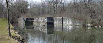 Erie Canal Lock No. 54 at Lock Berlin - eastern end