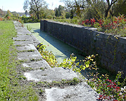 Erie Canal Lock No. 56 at Lyons: north chamber, looking east