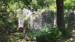 Erie Canal Lock No. 62 at Pittsford - overflow inlets on the west end