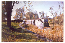 Enlarged Erie Canal Empire Lock 29, Fort Hunter, N.Y., 1955