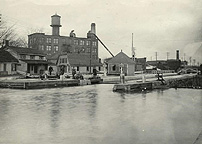 Enlarged Erie Canal Lock No. 66, looking northeast