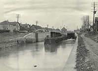 Enlarged Erie Canal Lock No. 66, looking west
