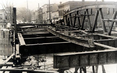 Construction of Main Street Bridge, Fairport, N.Y.