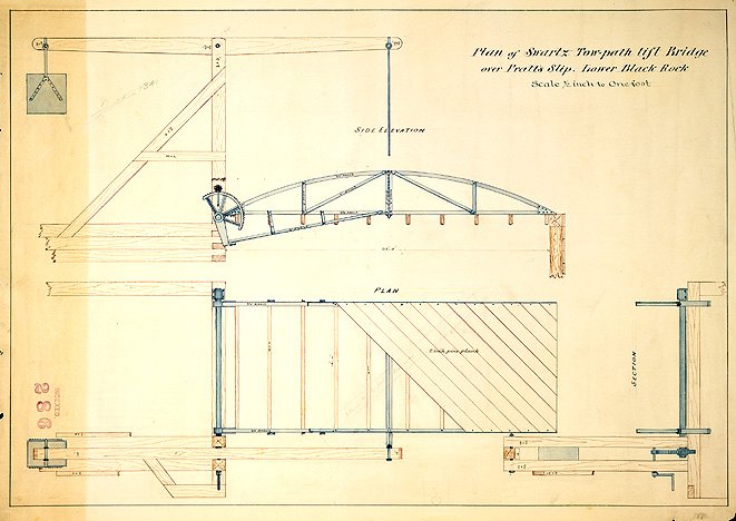 Plan of Swartz Tow Path Lift Bridge