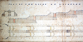 Plan of the Locks at Lockport