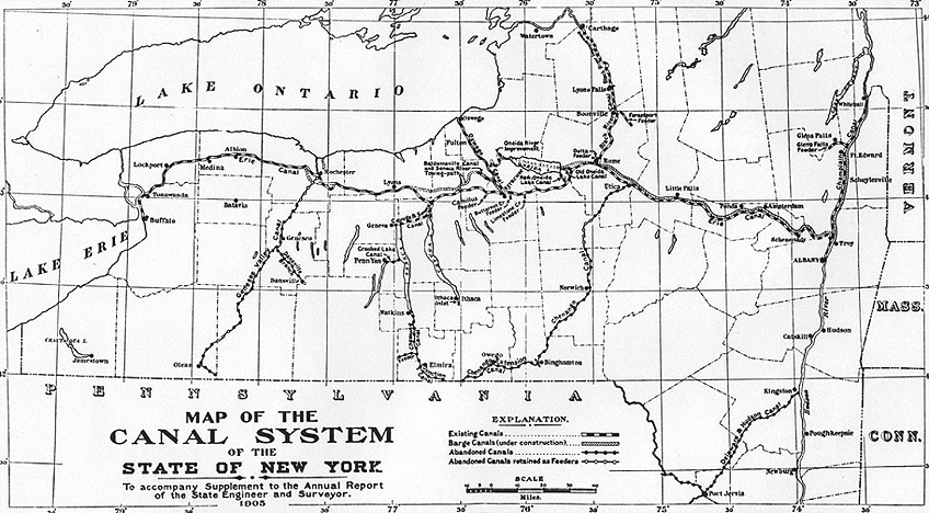 Map of the Canal System