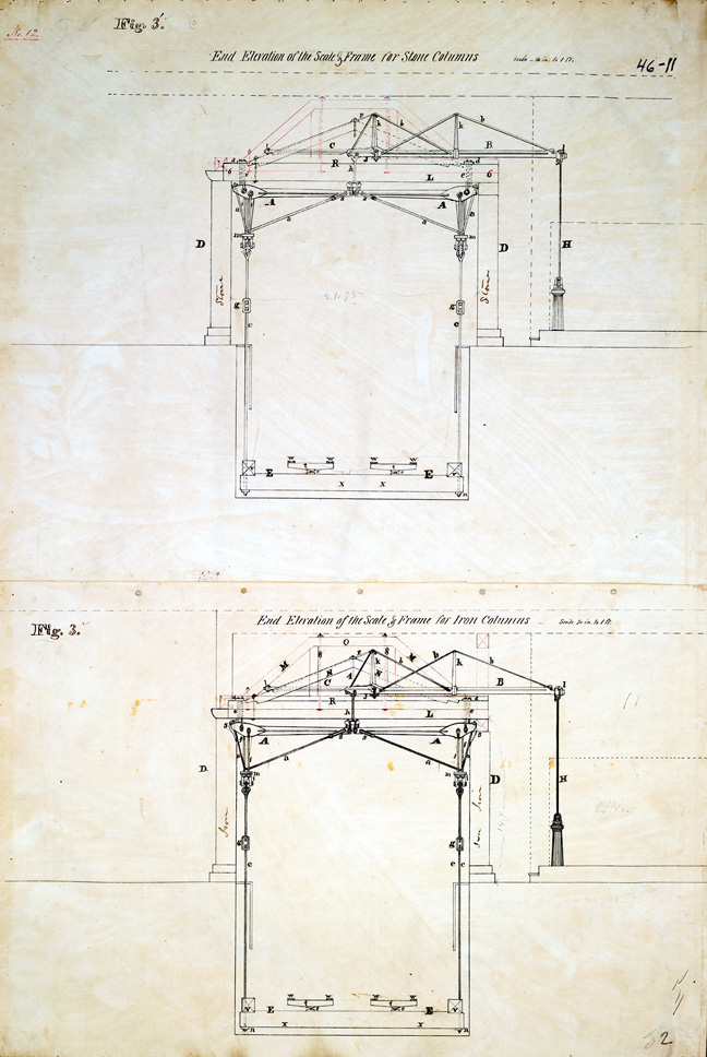 End Elevation of the Scale and Frame