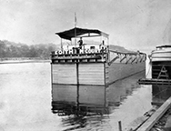 Stern view of canal boat Edith McCourt