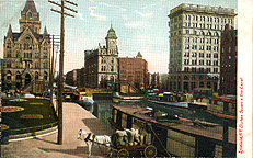 Syracuse, N.Y., Clinton Square and the Erie Canal
