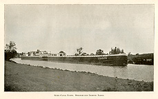 Fleet of steel canal boats