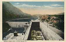 Barge Canal Lock, Little Falls, N.Y.