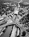 Aerial view of Lockport looking northeast