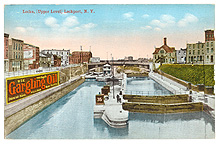 Lockport locks - approximately 1915 - top view