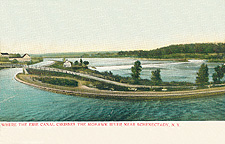 Where the Erie Canal crosses the Mohawk River near Schenectady, N.Y.